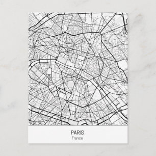 Carte Postale Minimaliste Paris France