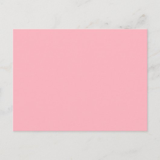 Carte postale minimaliste rose pâle (Devant)