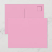 Carte Postale Minimaliste Rose Pâle Élégant Félicitations pour l (Devant / Derrière)