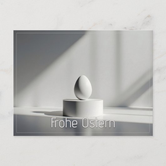 Carte Postale Minimalistisches Osterei auf modernem Podest (Devant)