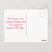 Carte Postale minimum 6 photos collage heureux vacances écriture (Dos)