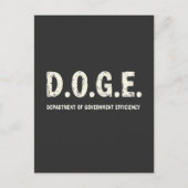 Carte Postale Ministère De L'Efficacité Gouvernementale Chien De (Devant)
