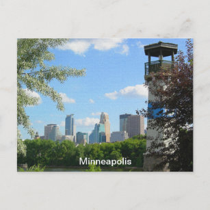 Carte Postale Minneapolis et Phare de Boom Island