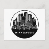 Carte Postale Minneapolis Minnesota Skyline (Devant)