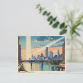 Carte Postale Minneapolis Minnesota Vintage voyage (Debout devant)