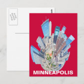 CARTE POSTALE MINNEAPOLIS MN (Devant / Derrière)