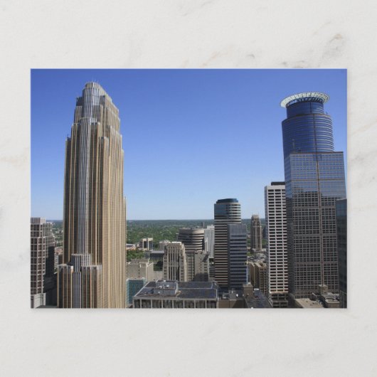 Carte Postale Minneapolis Skyline depuis la tour Foshay (Devant)