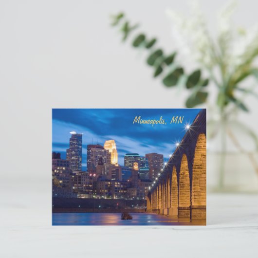 Carte postale Minneapolis Stone Arch Bridge (Debout devant)