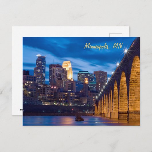 Carte postale Minneapolis Stone Arch Bridge (Devant / Derrière)