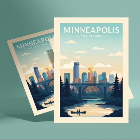 Carte Postale Minneapolis vintage