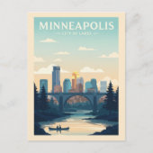 Carte Postale Minneapolis vintage (Devant)