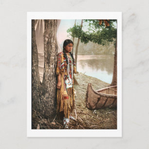 Carte Postale Minnehaha 1897 Amérindiens Hiawatha Vintage