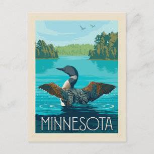 Carte Postale Minnesota Loon