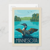 Carte Postale Minnesota | Loon (Devant / Derrière)