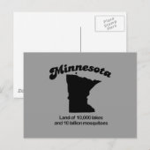 Carte Postale Minnesota Motto - Terre de 10 000 lacs (Devant / Derrière)