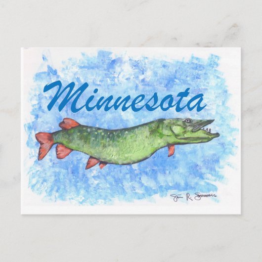 Carte Postale Minnesota Musky (Devant)