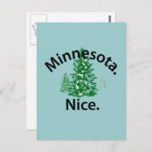 Carte Postale Minnesota Nice. Point ! (texte noir) (Devant / Derrière)