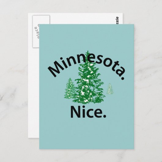 Carte Postale Minnesota Nice. Point ! (texte noir) (Devant / Derrière)
