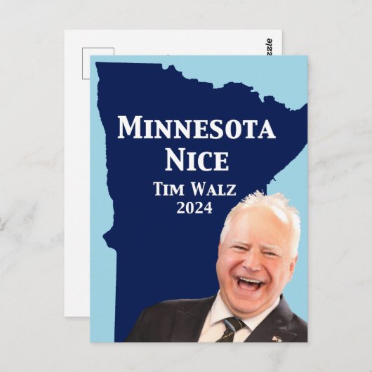Carte Postale Minnesota Nice Tim Walz (Devant / Derrière)