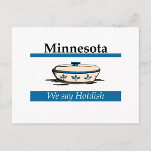 Carte Postale Minnesota : Nous disons Hotdish