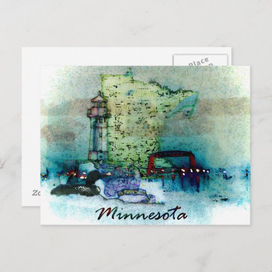 Carte Postale Minnesota Postcard (Devant / Derrière)
