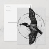 Carte Postale Minnesota State Bird Loon in Flight (Devant / Derrière)