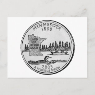 Carte Postale Minnesota State Quarter