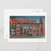 Carte Postale Minnesota (Sud) - Scènes de grandes lettres (Devant / Derrière)