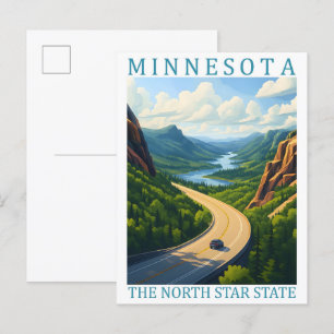Carte Postale Minnesota the North Star State USA Travel Place