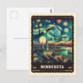 Carte Postale Minnesota | Vincent Van Gogh inspiré (Devant / Derrière)