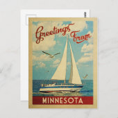 Carte Postale Minnesota Vintage voyage (Devant / Derrière)