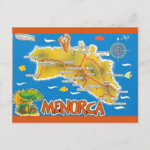 Carte Postale Minorque Espagne Illustré