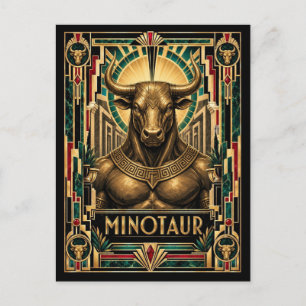 Carte Postale Minotaure, Art Déco Mythique