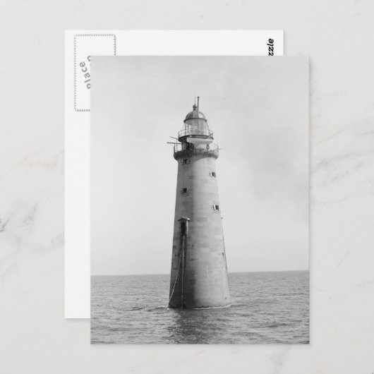 Carte Postale Minot's Ledge Light, 1880 (Devant / Derrière)