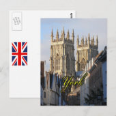 Carte Postale Minster Angleterre (Devant / Derrière)