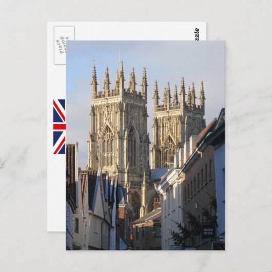 Carte Postale Minster Angleterre (Devant / Derrière)