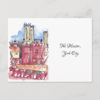 Carte postale Minster, York aquarelle