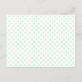 Carte Postale Mint Green Polka Dots (Devant)