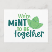 Carte Postale Mint To Be Together Cute Pun Funny Valentine's Day (Devant)
