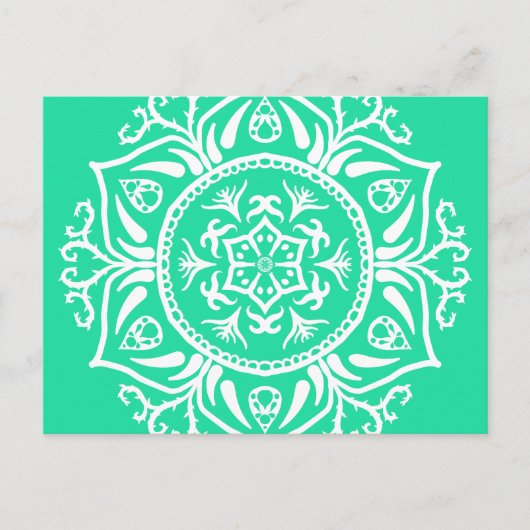 Carte Postale Minty Mandala (Devant)
