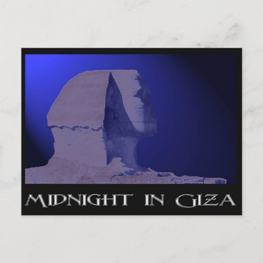 Carte Postale Minuit dans Giza Postcard (Devant)