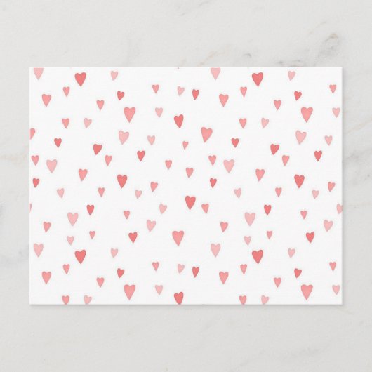 Carte Postale Minuscule Coeur rose (Devant)