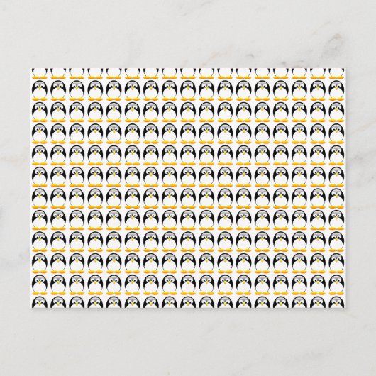 Carte Postale Minuscules pingouins (Devant)