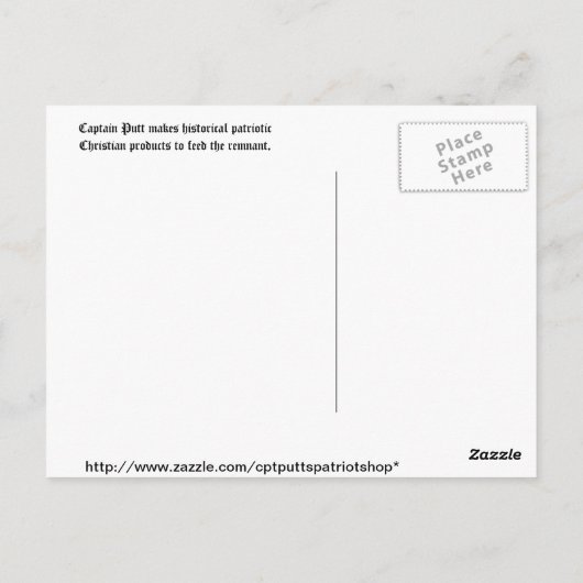 Carte postale Minute Hommes (Dos)