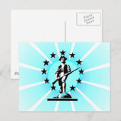 Carte Postale Minuteman brillant (Devant / Derrière)