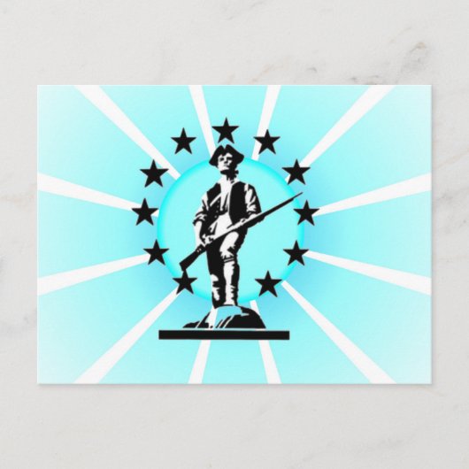 Carte Postale Minuteman brillant (Devant)