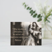 Carte postale Mira Gutoff "Chivalence" (Debout devant)