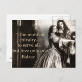 Carte postale Mira Gutoff "Chivalence" (Devant / Derrière)