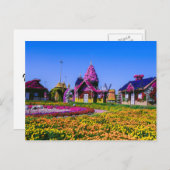 Carte Postale Miracle Garden, maisons fleuries de Dubaï (Devant / Derrière)