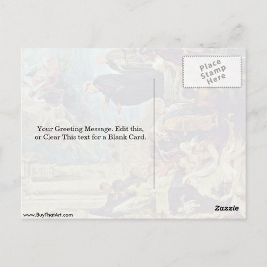 Carte Postale Miracles De Saint François Xavier Par Peter Rubens (Dos)